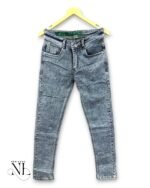 Classic Basic Denim Lite Grey Jeans for Men Comfort