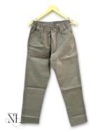 Lite Grey Classic Wide Leg Korean Pants & K-Fashion