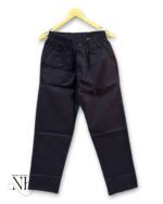 Dark Grey Classic Wide Leg Korean Pants For Men