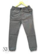 Dark Grey Cotton Cargo Pants for Men Utility Streetwear