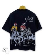 Deep Blue Oversize T-Shirt for Men Streetwear