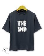 Men's Best Dark Grey Printed Oversize T-Shirt Urban