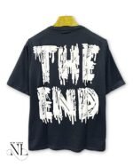 Men's Best Dark Grey Printed Oversize T-Shirt Urban