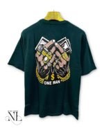 Dark Green Printed Oversize T-Shirt for Men Premium