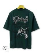 Men's Dark Green Oversize T-Shirt For Men Style