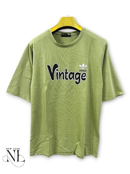 Pista Green Printed Oversize T-Shirt for Men Style