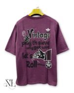 Lite Purple Oversize T-Shirt for Men Streetwear