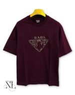 Wine Printed Half Tshirt for Men Rich Sophistication