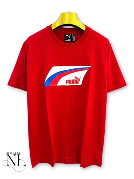 Red Printed Imported Half Tshirt for Men