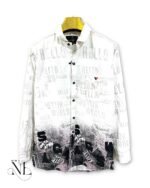 Dark Brown Printed Full Shirt for Men Timeless Style