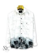 Dark Blue Printed Full Shirt for Men & Casual Wear