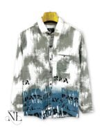 Trendy Blue Printed Full Shirt for Men Fashion Forward