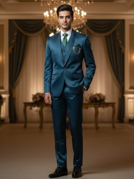 Best Stylish Royal Blue Plain 5 Piece Blazer Set & Timeless