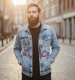 Stylish Ice Blue Denim Jacket & Forward Jacket