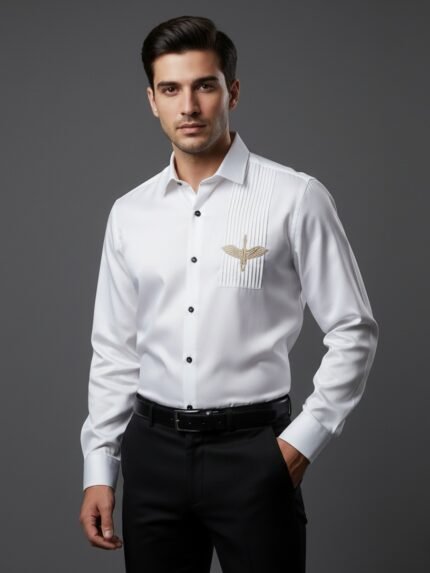 The Essential White Plain Full Shirt & Wardrobe Foundation