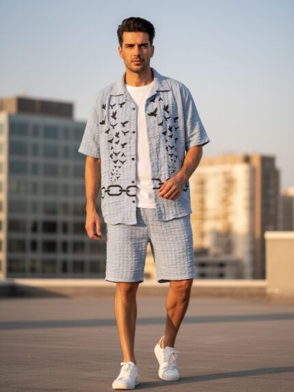 The Horizon Lite Grey Cord Set Matching Co-ords