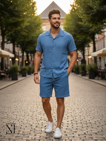 The Azure Dark Grey Plain Cord Set Urban