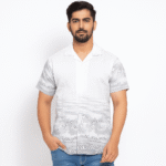 The Classic White Oversize Printed Shirt & Trendy Casual