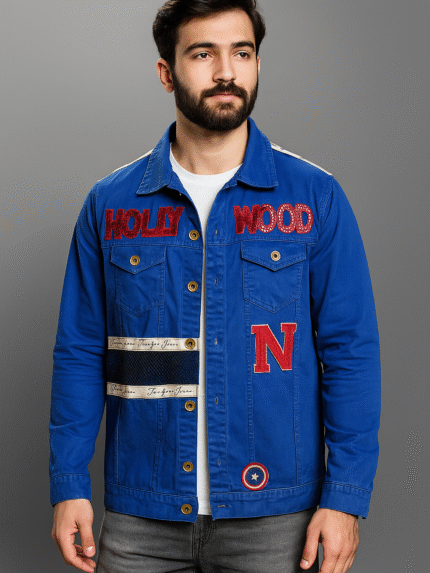 Monarch Royal Blue Denim Jacket Street Style Essential