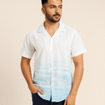 Stylish Urban White Oversize Printed Shirt & Trendy