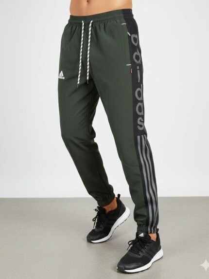 Best Dark Green Parachute Trackpant For Men & Casual Wear