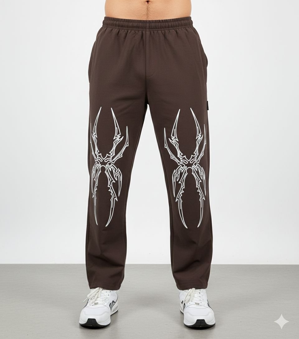 Best Dark Brown Parachute Baggy Trackpant for Men & Premium Best Dark Brown Parachute Baggy Trackpant for Men & Premium