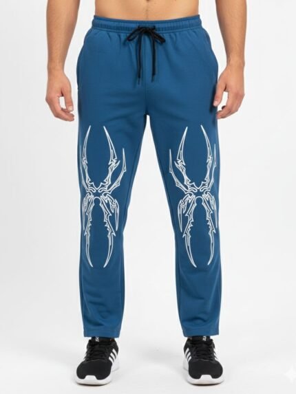 Best Royal Blue Parachute Baggy Trackpant For Men & Streetwear