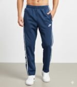 Royal Blue Parachute Stripe Baggy Trackpant & Streetwear