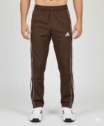 Dark Brown Parachute Baggy Trackpant for Men & Premium