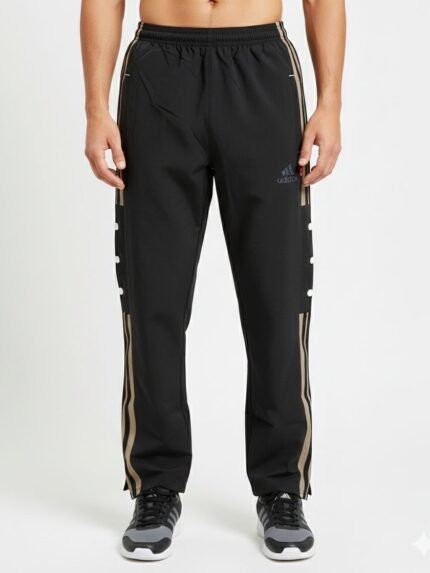 Classic black parachute baggy lowers & jet black color