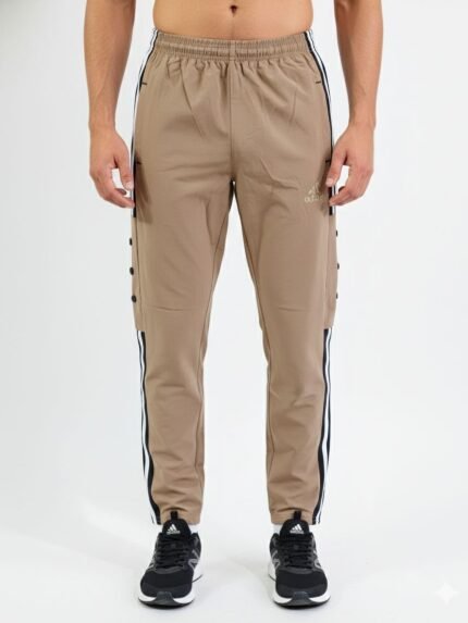 Classic cream parachute baggy lowers for men & elegant