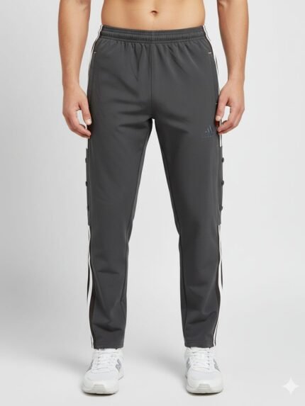 Classic dark grey parachute baggy lowers & charcoal grey