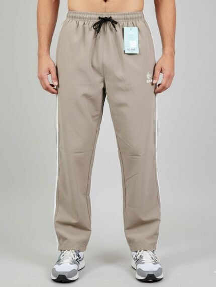 Stylish parachute Cream baggy lowers for men