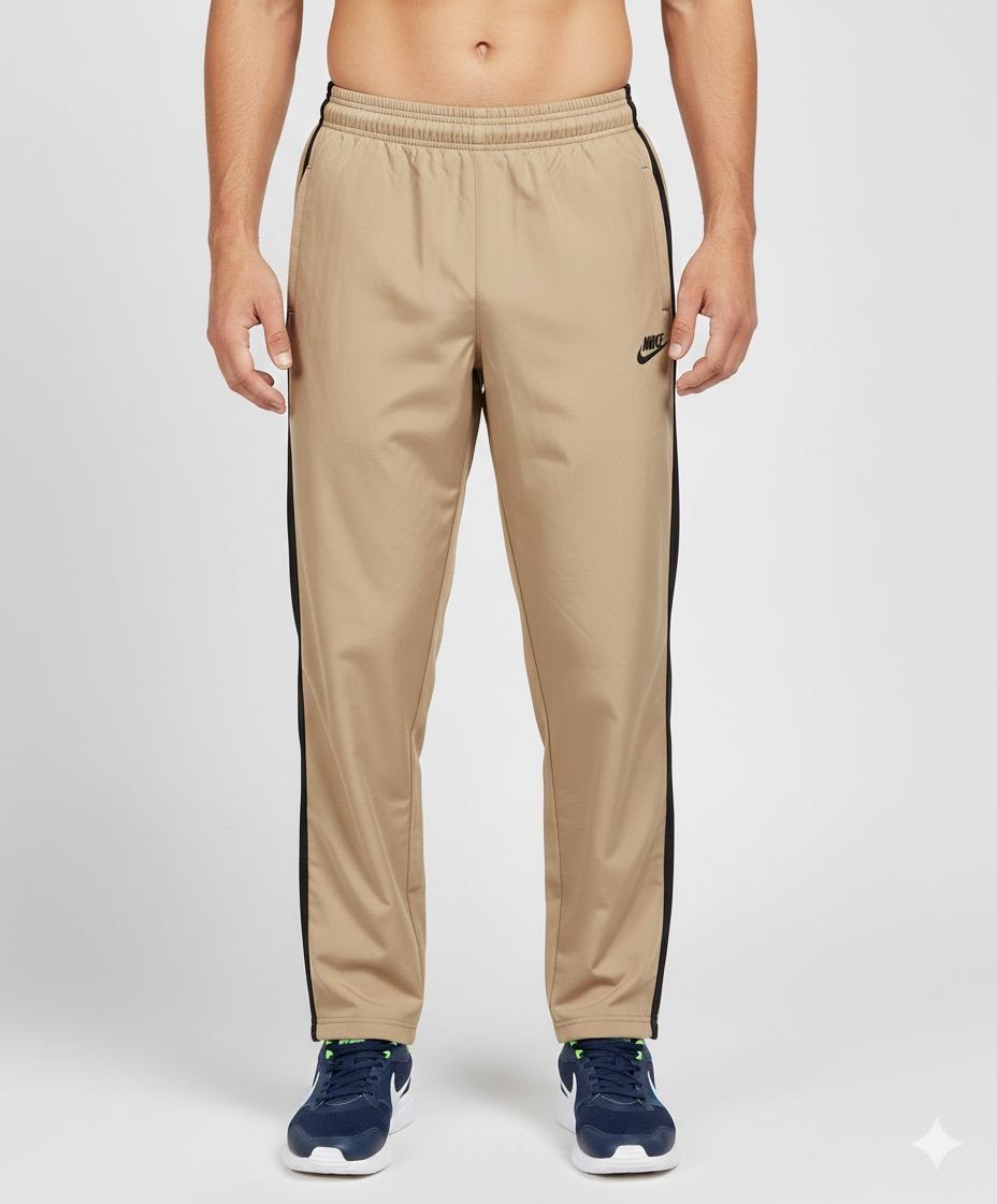 Best cream parachute baggy trackpants for men & sophisticated Best cream parachute baggy trackpants for men & sophisticated