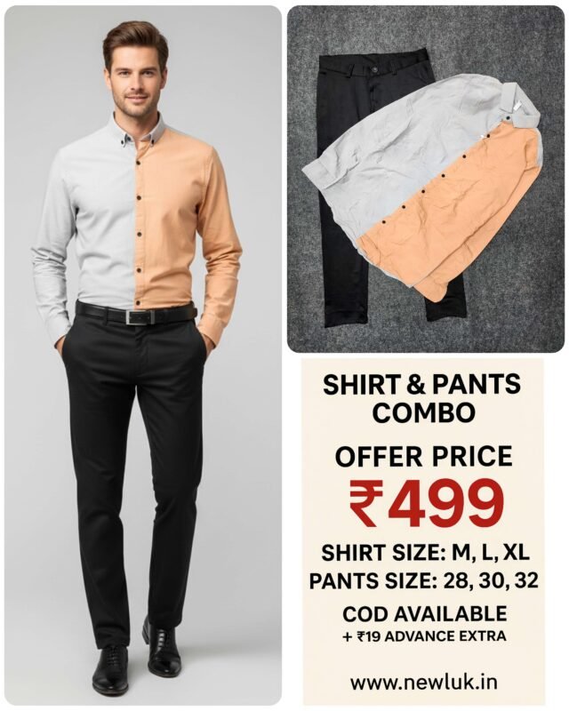 Premium Stripe Full Shirt Formal Pant Combo Set For Men