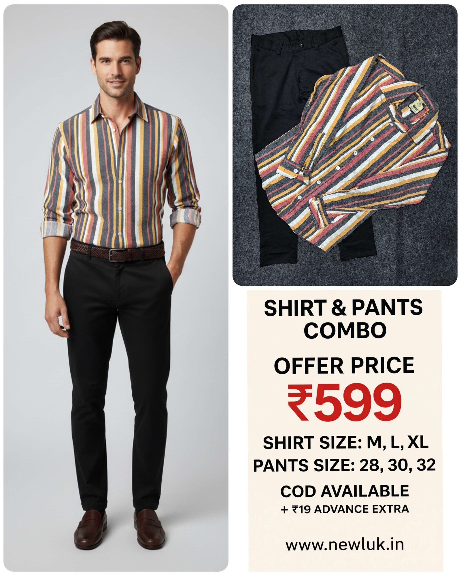 Best stripe shirt with black pant combo luxury men's Best stripe shirt with black pant combo luxury men's