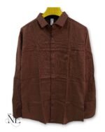 Best Classic Plain Dark Brown Full Shirt For Men & Substantial