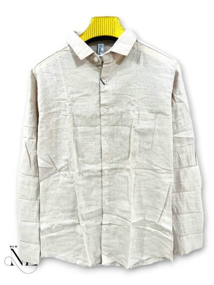 Best Classic Plain Cream Full Shirt For Men & Timeless Elegance