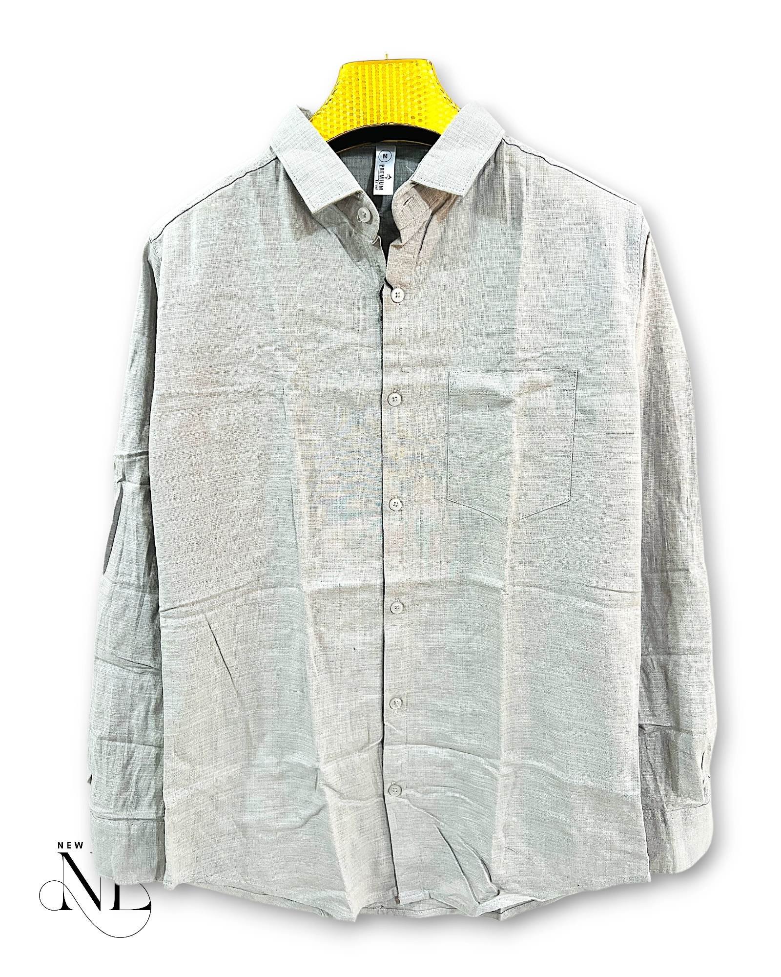Best Classic Plain Lite Grey Full Shirt & Timeless Essential Best Classic Plain Lite Grey Full Shirt & Timeless Essential
