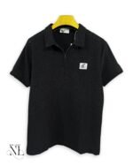 Classic Black Plain Polo Half T-Shirt & Premium Cotton