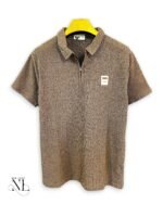 Stylish Brown Plain Polo Half T-Shirt for Men & Earth Tone