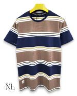 Stylish Stripe Half T-Shirt for Men & Trendy Casual Wear