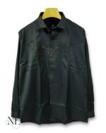 The Forest Dark Green Plain Full Shirt & Timeless Elegance