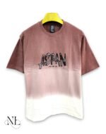 Trendy Lite Purple Printed Oversize T-Shirt & Fashion Graphic Tee