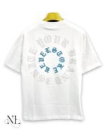 Trendy White Oversize Printed T-Shirt for Men & Crisp Streetwear