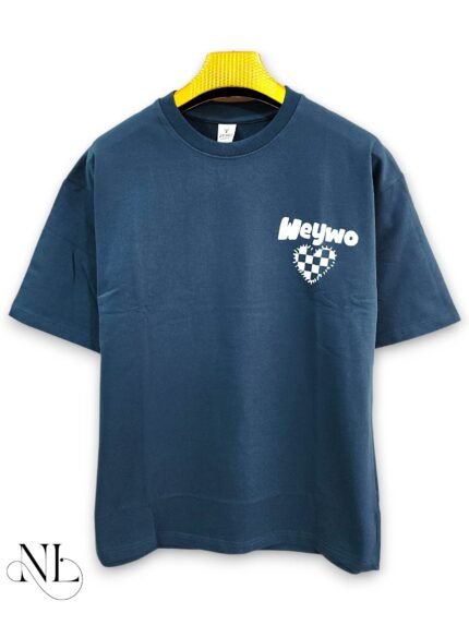 Trendy Royal Blue Oversize Printed T-Shirt & Vibrant Streetwear