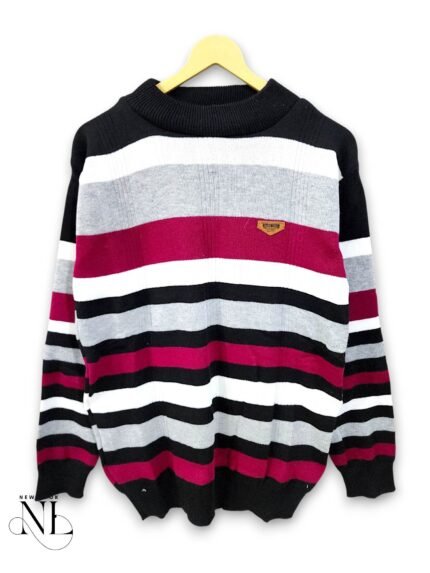 Trendy Pink Stripe classic Full T-Shirt for Men