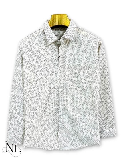 Best White Printed Full Shirt for Men & Formal Wear