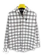 Classic White Checks Full Shirt for Men Timeless Sophistication