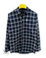 Classic Navy Blue Checks Full Shirt for Men Corporate Authority